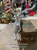 *SILVER COLORED FLYING REINDEER, MAY NEED SOME RESTORATION, 140CM (H) X 170CM (L) X 65CM (W) / ITEM LOCATION: BRISTOL (BS35), FULL ADDRESS WILL BE GIVEN TO WINNING BIDDER - 4