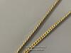 *9CT YELLOW GOLD DIAMOND AND PEARL NECKLACE HALLMARKED SHEFFIELD 3.65G 18 INCH - 4
