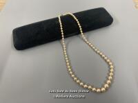 *VINTAGE 1950S SOUTH SEA GOLDEN PEARLS LOTUS NECKLACE WITH 9CT GOLD CLASP