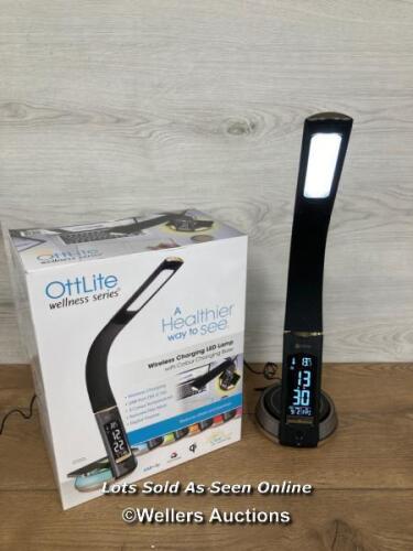 *OTTLITE COLOUR CHANGING LED DESK LAMP / NO POWER, MINIMAL SIGNS OF USE