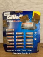 *GILLETTE PROGLIDE BLADES PACK / APPEARS NEW, OPENED PACKAGING