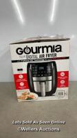 *GOURMIA 5.7L DIGITAL AIR FRYER WITH 12 ONE TOUCH COOKING FUNCTIONS / SIGNS OF USE, NO POWER