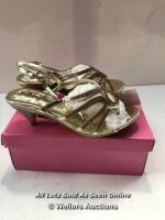 CHILDRENS NEW TIA MARIA GOLD SHOES - 1