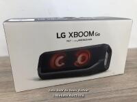 *LG PN7 PORTABLE WIRELESS SPEAKER / POWERS UP, CONNECTS TO BT, PLAYS MUSIC, WITH CHARGING CABLE