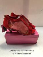 CHILDRENS NEW TIA MARIA RED SHOES - 12