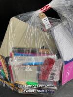 *BAG OF STATIONARY & OFFICE SUPPLIES [251-20/02]
