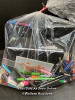 *BAG OF STATIONARY & OFFICE SUPPLIES [67-20/02]