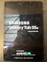 *SAMSUNG GALAXY TAB S5E / WI-FI / SM-T720 / SN: R52NA0D3CEZ / GOOGLE ACCOUNT LOCKED / POWERS UP & APPEARS FUNCTIONAL