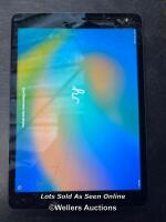 *APPLE IPAD 10.2'' 9TH GEN (2021) / A2602 / 64GB / SERIAL: X3YCRQ4YNF / I-CLOUD (ACTIVATION) UNLOCKED / SCREEN DAMAGED / POWERS UP & APPEARS FUNCTIONAL