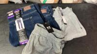*4X PAIRS OF GENTS NEW JEANS AND JOGGERS INCL. JACK WILLS, UNDER ARMOUR AND KIRKLAND / MIXED SIZES