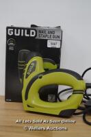 *GUILD NAIL AND STAPLE GUN / POWERS UP, NOT FULLY TESTED FOR FUNCTIONALITY [2960]