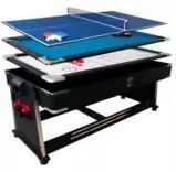 *SURE SHOT 7FT 3-IN-1 MULTI GAMES TABLE / POOL, AIR HOCKEY AND TABLE TENNIS / ROTATIONAL DESIGN / / BRAND NEW