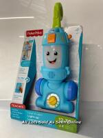 *FISHER-PRICE FNR97 LAUGH LIGHT-UP LEARNING VACUUM, BABY AND TODDLER PUSH TOY, MULTICOLOUR / APPEARS NEW, OPEN BOX [2996]