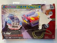 *SCALEXTRIC G1149 LAW ENFORCER MAINS POWERED SLOT RACING SET, MULTI COLOUR [2996]