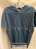 *GIVENCHY PRE-OWNED NAVY T-SHIRT SIZE: M