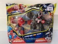 *HEROES OF GOO JIT ZU MARVEL VERSUS PACK - SPIDER-MAN VS VENOM / APPEARS NEW, OPEN BOX [2996]