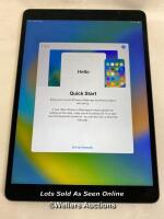 *APPLE IPAD AIR / 3RD GEN (2019) / A2152 / 64GB / SERIAL: F9FCNAC3LMPD / I-CLOUD (ACTIVATION) UNLOCKED / POWERS UP & APPEARS FUNCTIONAL