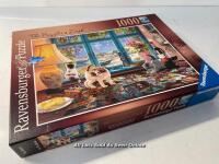 *RAVENSBURGER THE PUZZLER'S DESK 1000 PIECE JIGSAW PUZZLE / NEW & SEALED [2996]