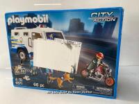 *PLAYMOBIL 9371 TRANSPORT VEHICLE / APPEARS NEW, OPEN BOX, INNER BAGS ARE SEALED [2996]