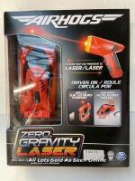 *AIR HOGS ZERO GRAVITY LASER, LASER-GUIDED REAL WALL-CLIMBING RACE CAR, RED / APPEARS NEW [2996]