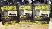 6X PITCH PERFECT 1000 PC. DOUBLE SIDED PUZZLES / NEW