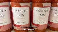 12X BRIGHTSIDE TROPIC SUNSET HONEYSUCKLE & ROSE HAND LOTIONS / NEW