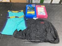 9X CHILDRENS NEW UNDERWEAR AND T-SHIRT INC PUMA AND LEVIS / MIXED SIZES