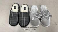 *HIS AND HERS SLIPPERS MENS SIZE S AND LADIES SIZE M / EX DISPLAY SHOW HOME