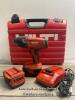 *HILTI SIW 22T-A 1/2" CORDLESS IMPACT WRENCH 2 X BATTERIES / CHARGER / CASE