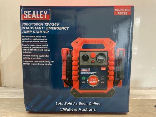 *SEALEY RS125 ROADSTART EMERGENCY POWER PACK 12/24V 3000 PEAK AMPS / NEW