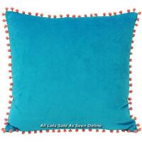 *LATITUDE VIVE FIDA COTTON CUSHION COVER / COLOUR: TEAL/CORAL / APPEARS TO BE NEW - OPEN BOX / ALL ITEMS HAVE STOCK IMAGES WITH ACTUALS AS THE 2ND IMAGE. COLLECTED AND BOOKED FOR HOMESTEAD FARM. [2994]