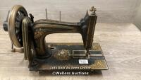 *ANTIQUE DULCIA SEWING MACHINE WITH MOTHER OF PEARL - SERIAL NO 883628