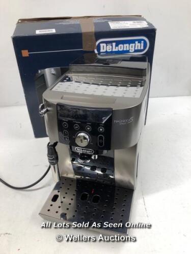 *DELONGHI MAGNIFICA S ECAM250.33.TB BEAN TO CUP COFFEE MAKER / USED / POWERS UP, NOT FULLY TESTED FOR FUNCTIONALITY [2997]