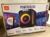 *JBL PARTYBOX SPEAKER WITH MICROPHONE / POWERS UP, CONNECTS TO BT, MINIMAL SIGNS OF USE