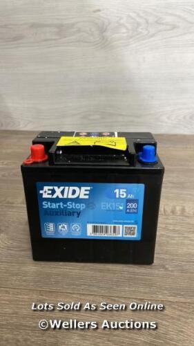 *LANDROVER DISCOVERY 4 AUXILIARY START / STOP BATTERY LR047630 15AH EXIDE EK151 / C13