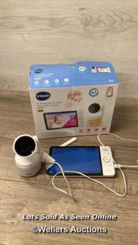 * VTECH RM7767HD 7INCH SMART WI-FI BABY VIDEO MONITOR / POWERS UP, NOT FULLY TESTED, BROKEN ARIEL / E2