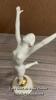HUTSCHENREUTHER PORCELAIN FIGURE, MODELLED BY KARL TUTTER (1883-1969), AS A NAKED FEMALE DANCER STANDING ON A BALL, VERY GOOD CONDITION, ALL INTACT - 3