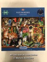 NEW- PUSS IN BOOKS, 1000 PIECE PUZZLE