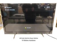 SONY LCD TV, KDL-32HX753/ WITH PICTURE, STAND AND REMOTE