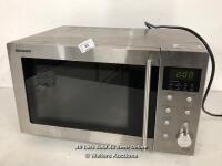 *SHARP R322STM 900W 25 LITRE SOLO MICROWAVE / POWERS UP - NOT FULLY TESTED FOR FUNCTIONALITY [2995]