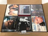 *BOX OF ASSORTED CDS / ARTISTS, TITLES, GENRES AND QUANTITIES MAY VARY