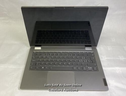 *LENOVO THINKBOOK 14S YOGA ITL / TOUCH DISPLAY / 512GB SSD / 16GB RAM / INTEL CORE I5-1135G7 PROCESSOR @ 2.40GHZ / SN: MP1YSN10/ RESTORED TO FACTORY SETTINGS & RELOADED WITH WINDOWS 10 OPERATING SYSTEM - POWER UP TESTED