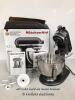 *KITCHENAID 4.3L STAND MIXER (5KSM95PSBSZ) - SLATE / MINIMAL SIGNS OF USE / WITH ACCESSORIES / APPEARS TO BE FUNCTIONAL [2999]