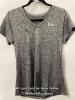 *LADIES NEW UNDER ARMOUR LOOSE FIT GREY T-SHIRT - M