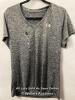 *LADIES NEW UNDER ARMOUR LOOSE FIT GREY T-SHIRT - XL
