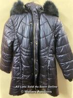 CHILDRENS NEW ANDY & EVAN NAVY PARKA COAT - 9/10 YRS