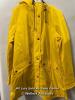 *LADIES NEW WEATHERPROOF YELLOW HOODED COAT WITH SOFT INNER PILE LINING AND LIGHT PADDING - S