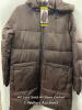 *LADIES NEW WEATHERPROOF COCOA HOODED JACKET WITH PILE LINING AND FLATERING FIT - S