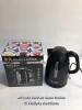*RUSSELL HOBBS 20462 QUIET BOIL KETTLE, BLACK / POWERS UP - NOT FULLY TESTED FOR FUNCTIONALITY [3001]