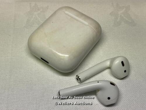 *APPLE AIRPODS / A1602 / SERIAL: H0PCD1T6LX2Y / BLUETOOTH CONNECTION TESTED